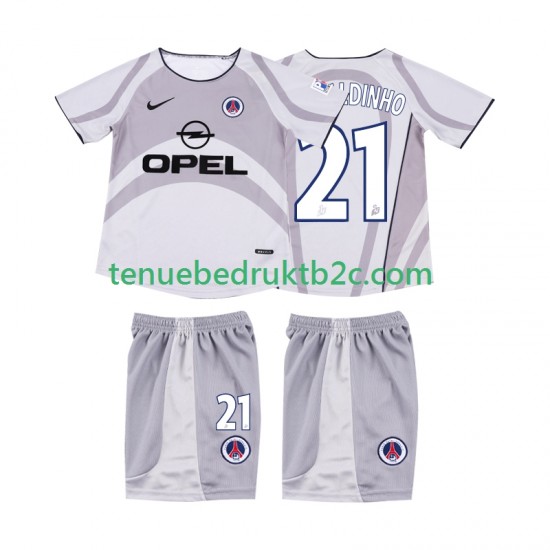 Uitshirt Retro AC Milan RONALDINHO 21 2001 Voetbalteneu Kinderen 2002 S-S