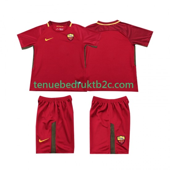 Thuisshirt Retro AS Roma 2017-2018 Voetbalteneu Kinderen S-S