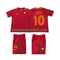 Thuisshirt Retro AS Roma Totti 10 2017-2018 Voetbalteneu Kinderen S-S