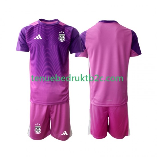 Thuisshirt Argentinië Keeper Voetbalteneu Kinderen 2025 S-S