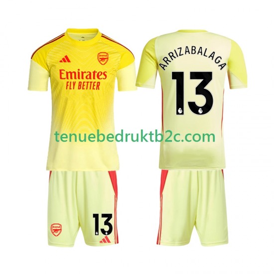 Thuisshirt Arsenal Keeper Kepa Arrizabalaga 13 Voetbalteneu Kinderen 2025-26 S-S