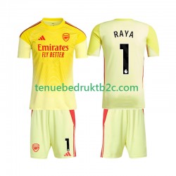 Thuisshirt Arsenal Keeper Raya 1 Voetbalteneu Kinderen 2025-26 S-S