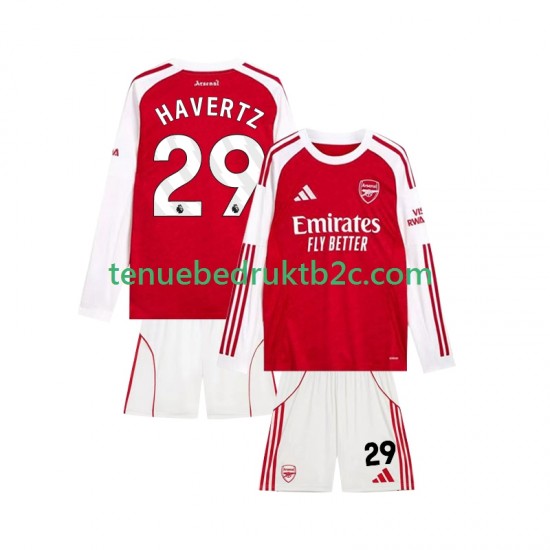 Thuisshirt Arsenal Kai Havertz 29 Voetbalteneu Kinderen 2025-26 L-S