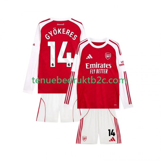 Thuisshirt Arsenal Viktor Gyokeres 14 Voetbalteneu Kinderen 2025-26 L-S