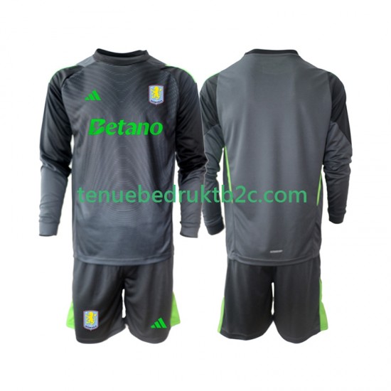 Thuisshirt Aston Villa Keeper Voetbalteneu Kinderen 2025-26 L-S