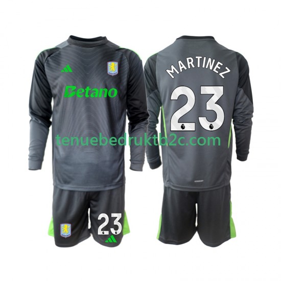 Thuisshirt Aston Villa Keeper Emiliano Martinez 23 Voetbalteneu Kinderen 2025-26 L-S