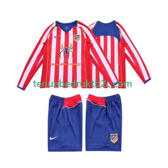 Thuisshirt Retro Atlético Madrid 2005 Voetbalteneu Kinderen 2004 L-S