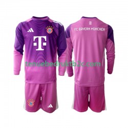 4de shirt FC Bayern München Keeper Voetbalteneu Kinderen 2025-26 L-S