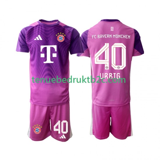 4de shirt FC Bayern München Keeper Jonas Urbig 40 Voetbalteneu Kinderen 2025-26 S-S