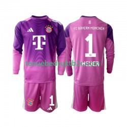 4de shirt FC Bayern München Keeper Manuel Neuer 1 Voetbalteneu Kinderen 2025-26 L-S