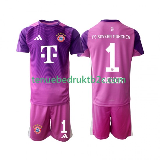 4de shirt FC Bayern München Keeper Manuel Neuer 1 Voetbalteneu Kinderen 2025-26 S-S