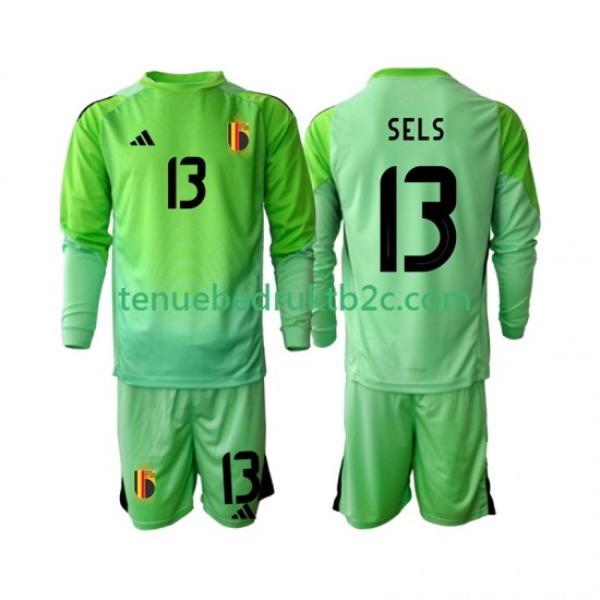 Thuisshirt België Keeper Matz Sels 13 Voetbalteneu Kinderen 2025 L-S