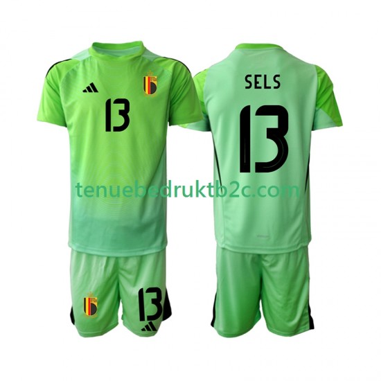Thuisshirt België Keeper Matz Sels 13 Voetbalteneu Kinderen 2025 S-S