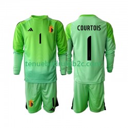 Thuisshirt België Keeper Thibaut Courtoi 1 Voetbalteneu Kinderen 2025 L-S
