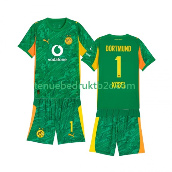 Thuisshirt Borussia Dortmund Keeper Gregor Kobel 1 Voetbalteneu Kinderen 2025-26 S-S