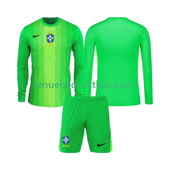 Thuisshirt Brazilië Keeper Voetbalteneu Kinderen 2026 L-S