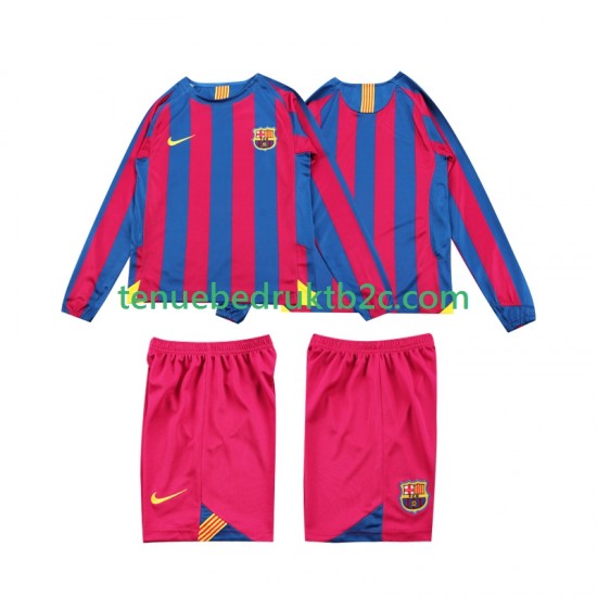 Thuisshirt Retro FC Barcelona 2005 Voetbalteneu Kinderen 2006 L-S