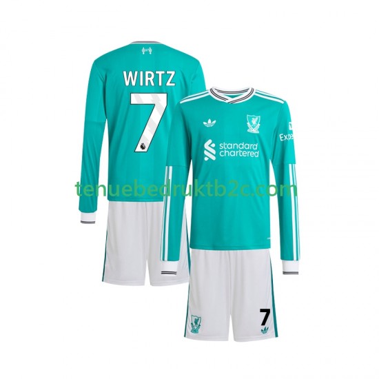 3de shirt Liverpool Florian Wirtz 7 Voetbalteneu Kinderen 2025-26 L-S