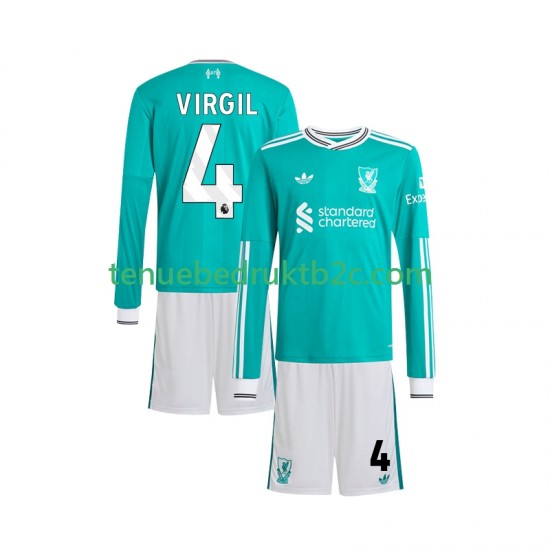 3de shirt Liverpool Virgil van Dijk 4 Voetbalteneu Kinderen 2025-26 L-S