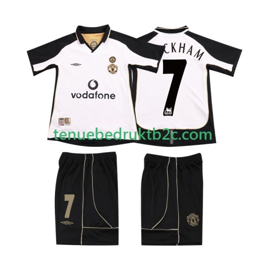 Uitshirt Manchester United BECKHAM 7 Anniversary Football Shirt 2001 Voetbalteneu Kinderen 2002 S-S