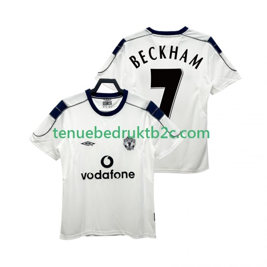 Uitshirt Retro Manchester United BECKHAM 7 2000 2001 Mannen S-S