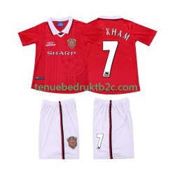 Thuisshirt Retro Manchester United BECKHAM 7 2000 Voetbalteneu Kinderen 1999 S-S