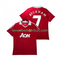 Thuisshirt Retro Manchester United BECKHAM 7 Mannen 2011 2010 S-S