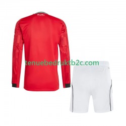 Thuisshirt Manchester United Voetbalteneu Kinderen 2025-26 L-S