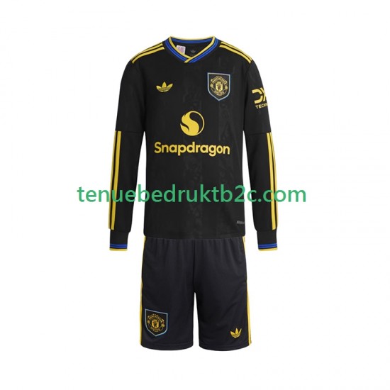 3de shirt Manchester United Voetbalteneu Kinderen 2025-26 L-S