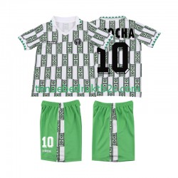 Uitshirt Retro Nigeria OKOCHA 10 Voetbalteneu Kinderen 1994 S-S