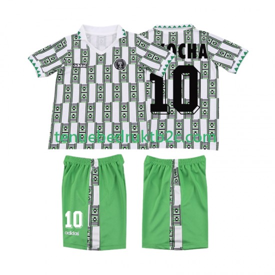 Uitshirt Retro Nigeria OKOCHA 10 Voetbalteneu Kinderen 1994 S-S