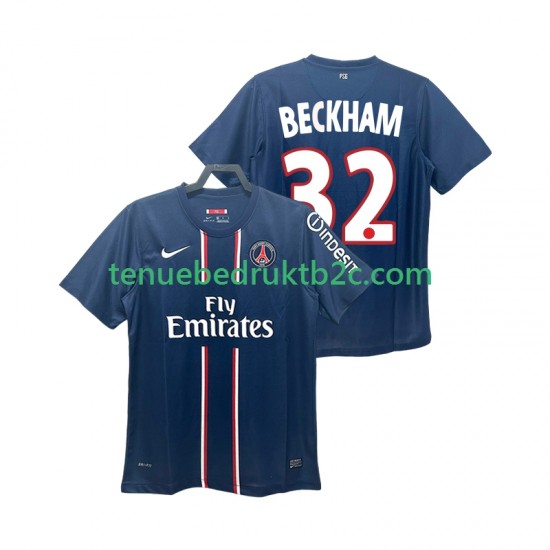 Thuisshirt Retro Paris Saint-Germain BECKHAM 32 2012 2013 Mannen S-S