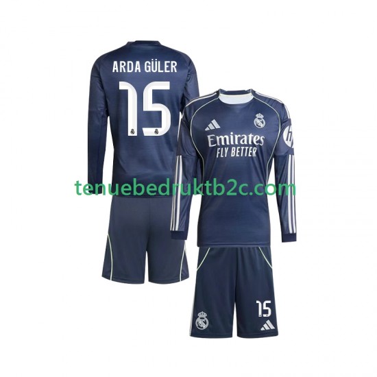 Uitshirt Real Madrid Arda Guler 15 Voetbalteneu Kinderen 2025-26 L-S