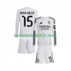 Thuisshirt Real Madrid Arda Guler 15 Voetbalteneu Kinderen 2025-26 L-S