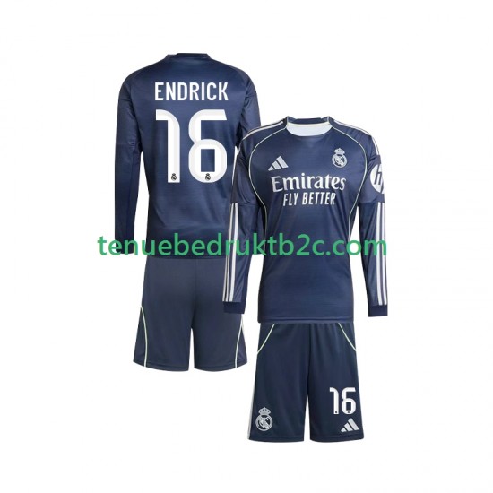 Uitshirt Real Madrid Endrick 16 Voetbalteneu Kinderen 2025-26 L-S