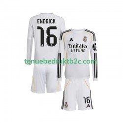 Thuisshirt Real Madrid Endrick 16 Voetbalteneu Kinderen 2025-26 L-S