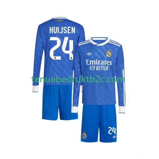 3de shirt Real Madrid Huijsen 24 Voetbalteneu Kinderen 2025-26 L-S