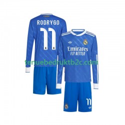 3de shirt Real Madrid Rodrygo 11 Voetbalteneu Kinderen 2025-26 L-S