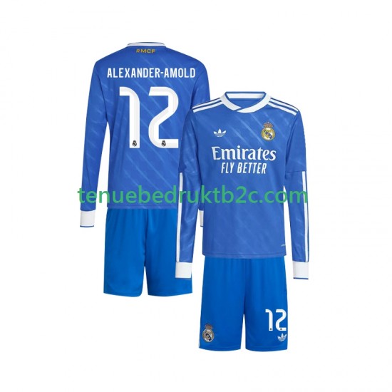 3de shirt Real Madrid Trent Alexander-Arnold 12 Voetbalteneu Kinderen 2025-26 L-S
