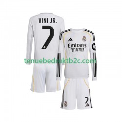 Thuisshirt Real Madrid Vinicius Junior 7 Voetbalteneu Kinderen 2025-26 L-S