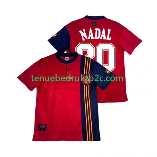 Thuisshirt Retro Spanje NADAL 20 1996 Mannen S-S