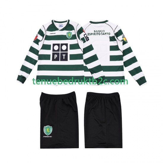Thuisshirt Retro Sporting CP 2001 2003 Voetbalteneu Kinderen L-S