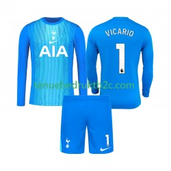 Uitshirt Tottenham Hotspur Keeper Guglielmo Vicario 1 Voetbalteneu Kinderen 2025-26 L-S