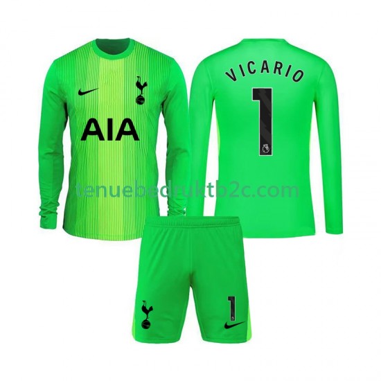 Thuisshirt Tottenham Hotspur Keeper Guglielmo Vicario 1 Voetbalteneu Kinderen 2025-26 L-S