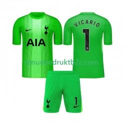 Thuisshirt Tottenham Hotspur Keeper Guglielmo Vicario 1 Voetbalteneu Kinderen 2025-26 S-S