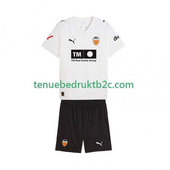Thuisshirt Valencia CF Voetbalteneu Kinderen 2025-26 S-S