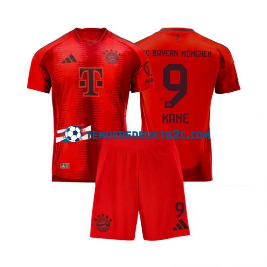 Thuisshirt FC Bayern München Harry Kane 9 Voetbalteneu Kinderen 2024-25 S-S Rood