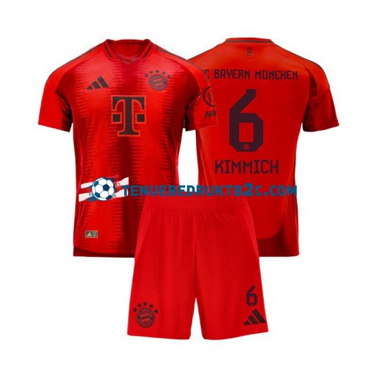 Thuisshirt FC Bayern München Joshua Kimmich 6 Voetbalteneu Kinderen 2024-25 S-S Rood