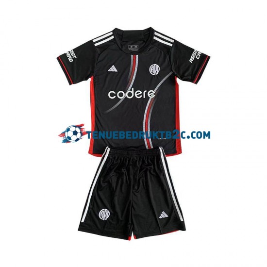 3de shirt CA River Plate Voetbalteneu Kinderen 2024-25 S-S Zwart