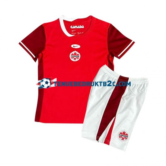 Thuisshirt Canada Voetbalteneu Kinderen 2024 S-S